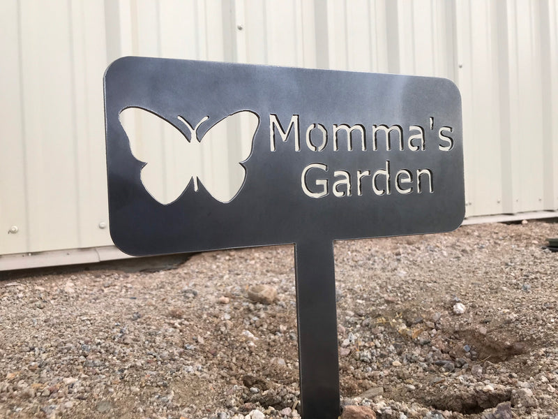 Load image into Gallery viewer, Custom Garden Sign | Garden Sign | Personalized Garden Sign | Garden |  Garden Stake | Garden Art | Metal Yard Art
