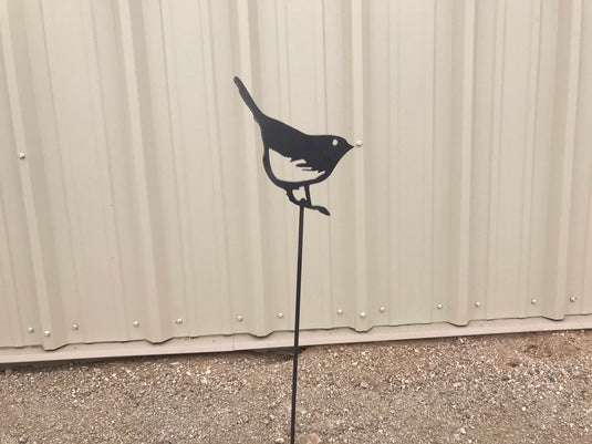 Bird Garden Stake | Metal Bird Garden Stake | Steel Garden Stake | Steel Gardening Décor | Bird