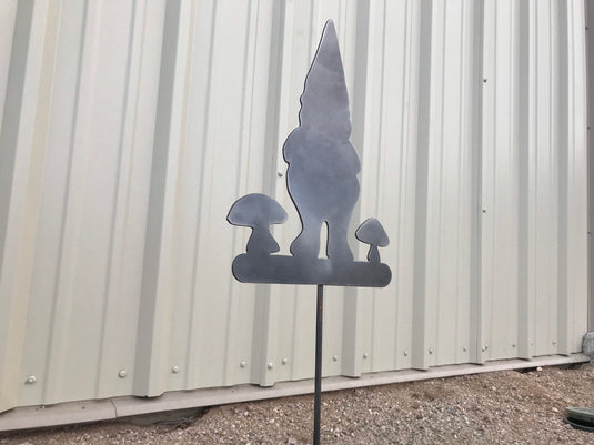 Gnome Garden Stake | Metal Gnome Garden Stake | Steel Garden Stake | Steel Gardening Décor | Garden Gnome