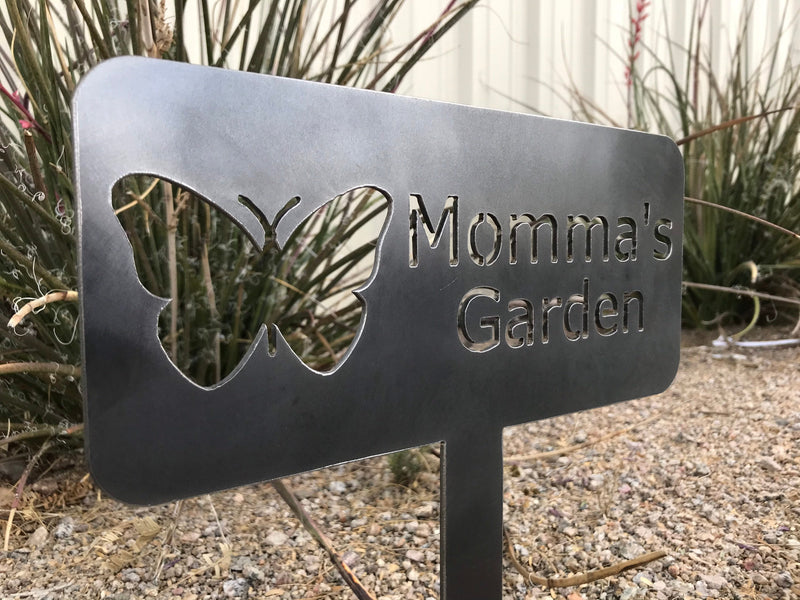 Load image into Gallery viewer, Custom Garden Sign | Garden Sign | Personalized Garden Sign | Garden |  Garden Stake | Garden Art | Metal Yard Art
