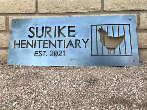 Chicken Coop Sign - Henitentiary