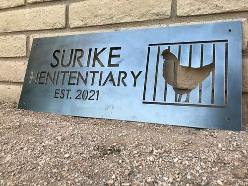 Chicken Coop Sign - Henitentiary