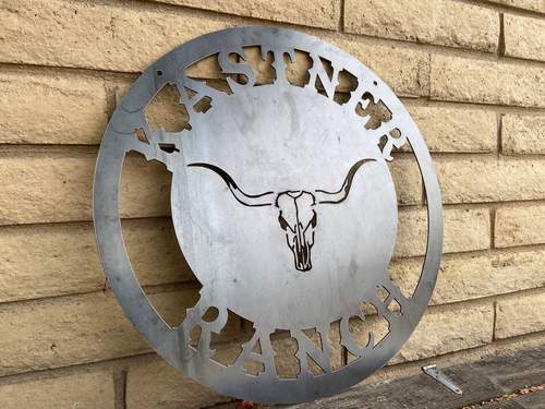 Load image into Gallery viewer, Longhorn Farm Sign
