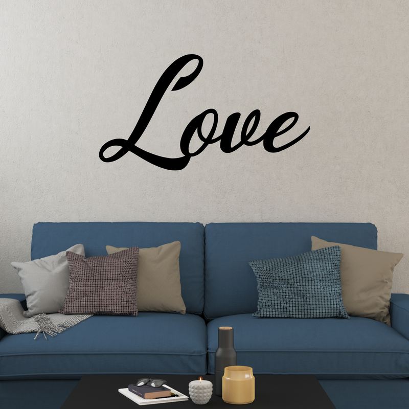 Load image into Gallery viewer, Love Metal Sign | Love Sign | Metal Wall Art | Family Room Decor | Family Sign | Inspirational words | Love Word Art | Metal Word Art
