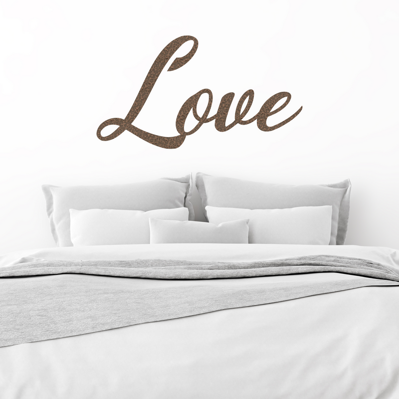 Load image into Gallery viewer, Love Metal Sign | Love Sign | Metal Wall Art | Family Room Decor | Family Sign | Inspirational words | Love Word Art | Metal Word Art
