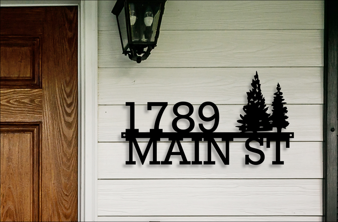 Home Address Sign | Custom Metal Address Sign | Personalized Metal Address Sign