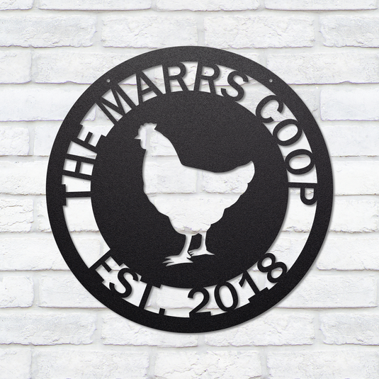 Custom Chicken Coop Sign | Metal Chicken Coop Sign | Personalized Chicken Coop sign