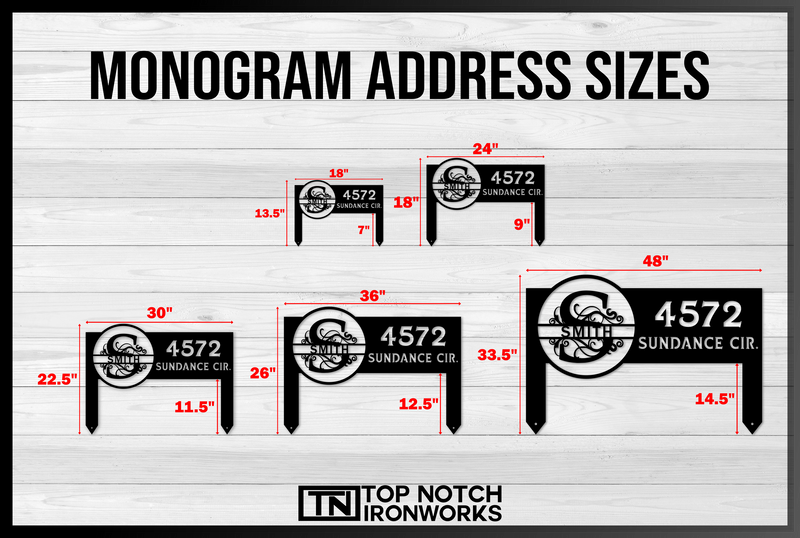 Load image into Gallery viewer, Monogram Address Sign
