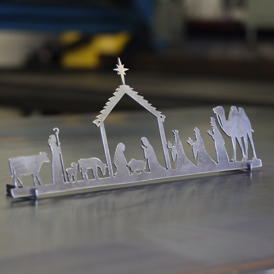 Metal Nativity