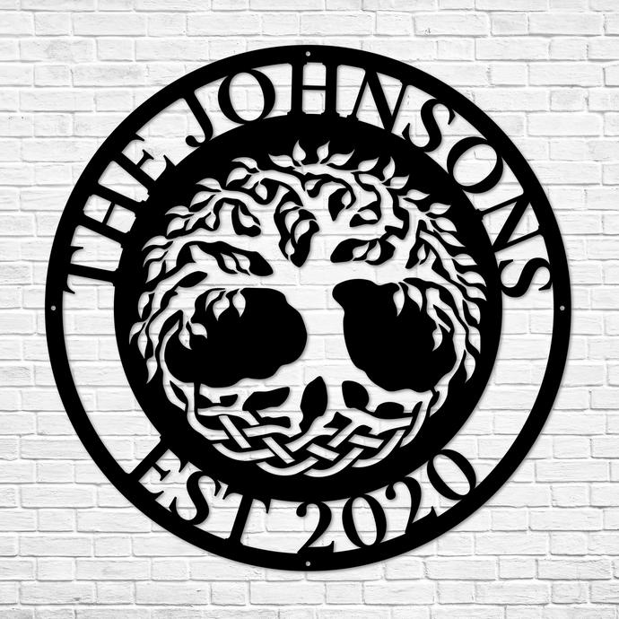 Personalized Tree of Life Sign