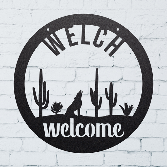 Southwestern Welcome Sign | Southwestern Wedding Gift | Personalized welcome sign | Metal Welcome sign